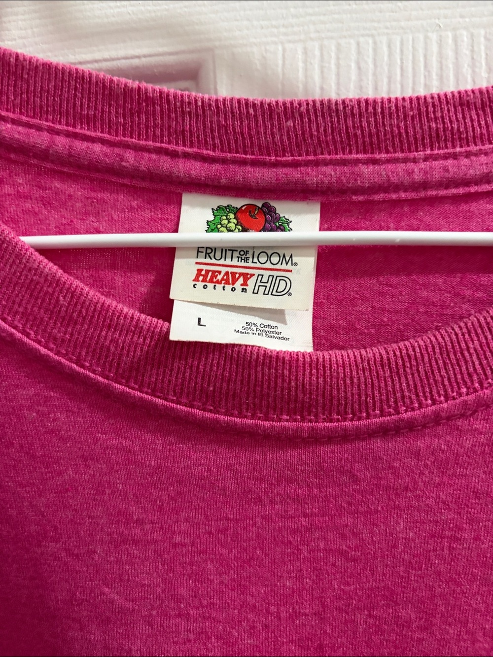 Fruit of the Loom Bright Pink "Blessed Girl" Anchor Graphic Tee - Picture 3 of 3